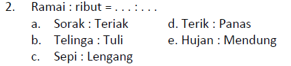 Silahkan Pilih Salah Satu Jawaban Anda