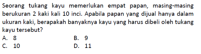 Silahkan Pilih Salah Satu Jawaban Anda